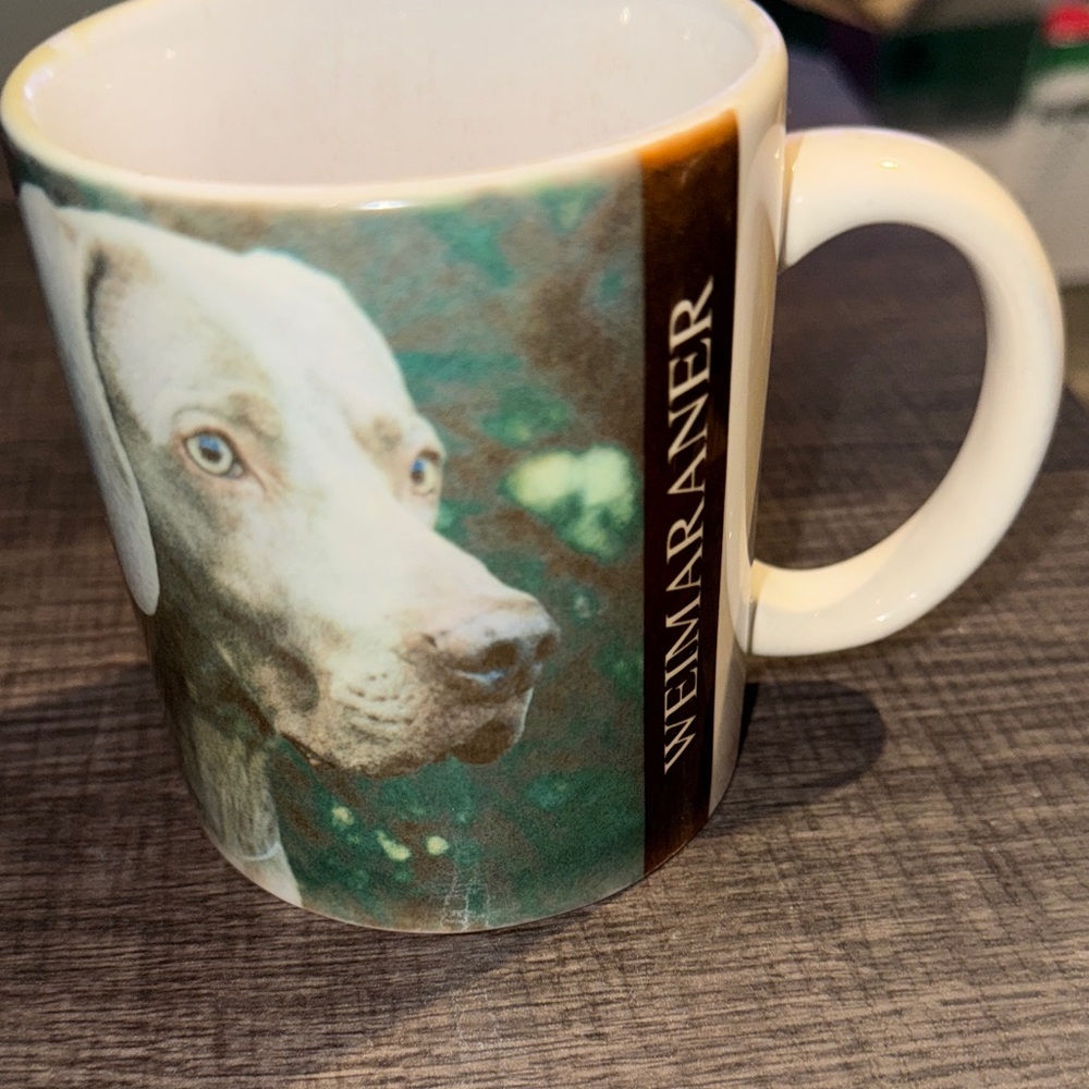 Vintage 1994 Weimaraner Dog Mug Cup